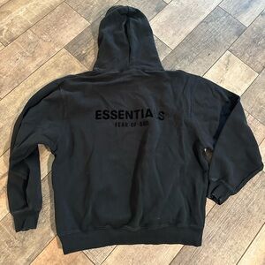 Fear of God Essentials Black Hoodie Sweater XL